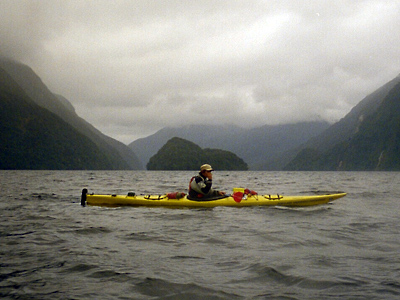 Kayaking in Doubtful Sound, New Zealand