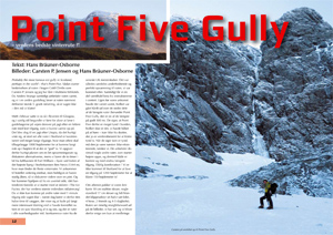Publication about climbing Point Five Gully, Ben Nevis, Scotland